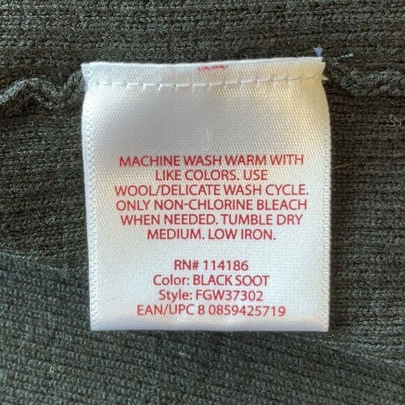 NWT Faded Glory Black Cardigan Sweater Women’s size 1X 16W Rayon Polyester - Picture 9 of 9